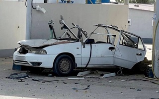 Сурхондарёдаги метан заправкада Nexia 2 портлаб кетди