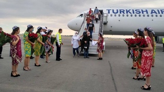 «Turkish Airlines» совершила первый рейс из Стамбула в Ургенч