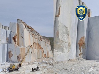 Самарқандда кондан 13,1 минг куб мармар ноқонуний қазиб олинди