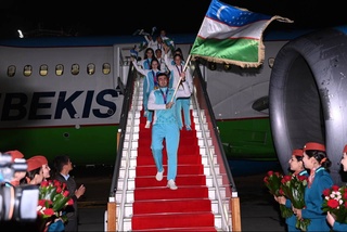 Дар Тошканд истиқболи ботантанаи иштирокчиёни Бозиҳои XIX-уми тобистонаи осиёӣ баргузор шуд