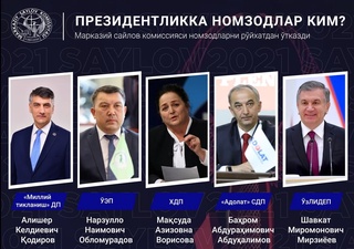 Ўзбекистон Республикаси Президентлигига барча номзодлар рўйхатга олинди