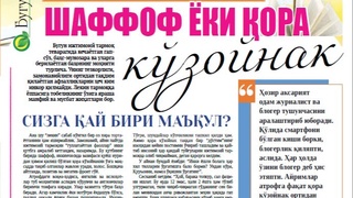 Шаффоф ёки қора кўзойнак. Сизга қай бири маъқул?