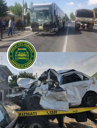 Электробус ҳамда Cobalt тўқнашиб кетди