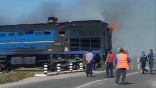 Манғистау – Нукус йўловчи поездида ёнғин чиқди