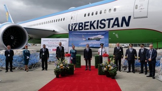 Авиакомпания «Uzbekistan Airways» получила шестой «Boeing-787 Dreamliner»