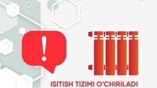 Шайхонтоҳур ва Олмазор туманларининг баъзи ҳудудларида иссиқлик таъминоти вақтинча тўхтатилади