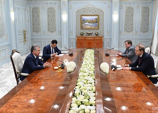 Ўзбекистон Президенти Россия делегациясини қабул  қилди