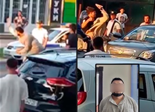 Фарғонада эркак телефонига жавоб бермаган такси ҳайдовчиси машинасига ғишт отди