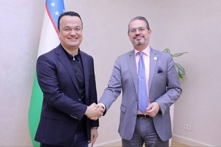 Laziz Kudratov met with the Head of the EBRD Representative Office in Uzbekistan
