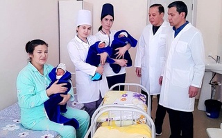 Гулистонда уч эгизак қизалоқ дунёга келди