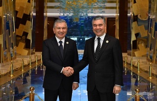 President of Uzbekistan meets with the President of Turkmenistan