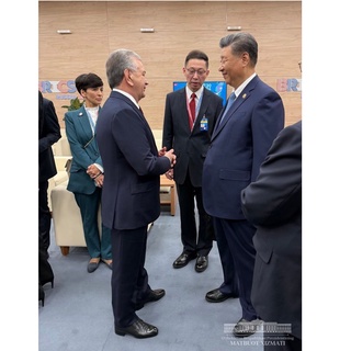 На полях саммита БРИКС Президент Шавкат Мирзиёев провел беседы с Председателем КНР и Президентом Арабской Республики.