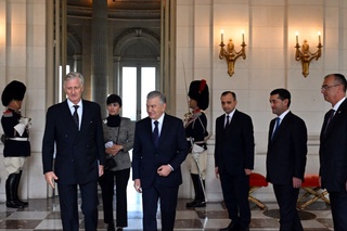 Өзбекстан Президенті Бельгия Королімен кездесті