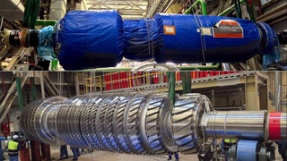 Сырдариядағы 1500 МВт қуатты ЖЭС үшін  Жапониядан жаңа ротор әкелінді