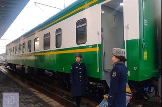 В Ташкенте представили новые пассажирские вагоны плацкартного типа