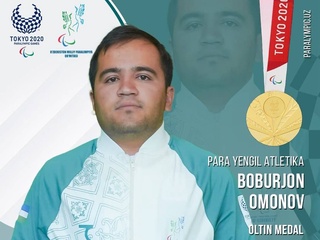 Токио 2020: Бобурҷон Омонов - чемпион ва рекоргузори Паралимпиада
