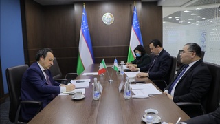 Инновацион ривожланиш вазири Италия элчисини қабул қилди