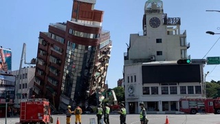 Тайванда зилзиладан кейин деярли 60 бор афтершок қайд этилди