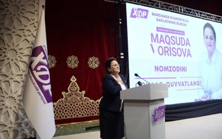 Президентликка номзод Мақсуда Ворисова сайловчилар билан учрашди