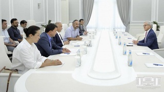 Khokim of the capital Jakhongir Artykkhodjayev received the president of the Academy Le Cordon Bleu Andre J. Cointreau