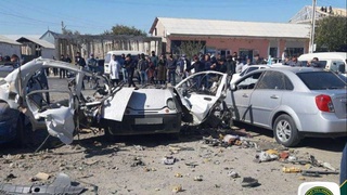 Шифохона ёнида «Матиз» портлади