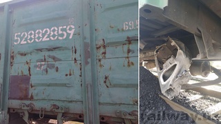 На станции «Сергели» сошел с рельсов вагон с углем