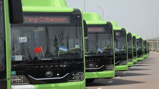 Ташкент қаласында екі бағытқа жаңа автобустар қойылды