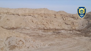 Сурхондарёда ноқонуний тарзда табиий қум хомашёсини қазиб олган фуқаро жавобгарликка тортилди