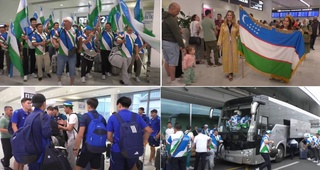 Париж встретил олимпийскую делегацию Узбекистана