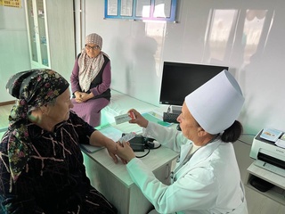 Sirdaryo tumanining 5 ta mahallasiga ko'chma konteynerli mahalla tibbiy punktlari joylashtirildi