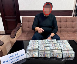 Чирчиқ шаҳар ҳокимининг ўринбосари 1 млн АҚШ доллари олган вақтида ушланди