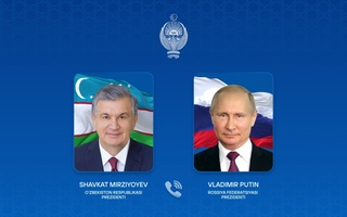Президенты Узбекистана и России провели телефонный разговор