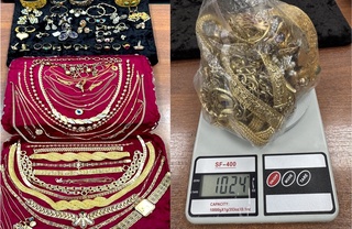 Туркияга учмоқчи бўлган фуқаро ўзи билан 1 кг дан зиёд заргарлик буюмларини ноқонуний олиб чиқиб кетмоқчи бўлди