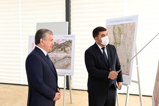 Президент Шавкат Мирзиёев бо лоиҳаҳои шаҳру боғи нав дар Намангон шинос шуд
