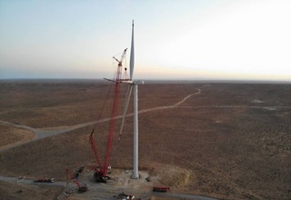 Бухоро вилоятида биринчи йирик қувватли шамол турбинаси ўрнатилди