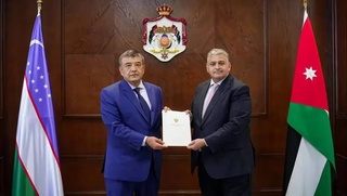 Өзбекстанның жаңадан тағайындалған елшісі Иордания Сыртқы істер министрлігіне сенім грамоталарының көшірмелерін тапсырды