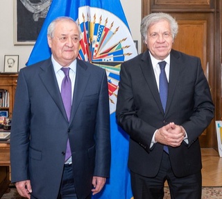 Абдулазиз Комилов Америка давлатлари ташкилоти Бош котиби билан учрашди