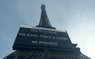 Eyfel minorasi ish tashlash tufayli yopiladi