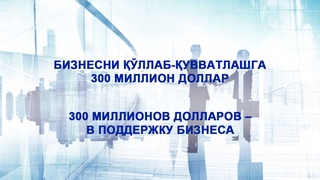 300 миллионов долларов - в поддержку бизнеса