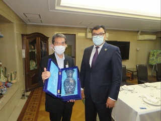 Bosh vazir o‘rinbosari Yaponiyada Maydzuru shahri meri bilan uchrashdi