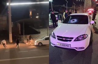 Тошкентда жанжал сабаб ҳайдовчи “Gentra”ни одамлар устига ҳайдади