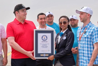 Дар фурудгоҳи Тошканд варзишгарони ватанӣ дар Ӯзбекистон аввалин рекорди варзишии Гиннесро гузоштанд