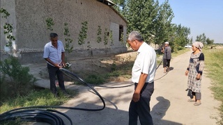 Агрокластер маъмурияти кўмаги билан аҳоли тоза ичимлик суви билан таъминланди