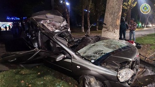 Молодой парень не справился с управлением и насмерть врезался в дерево