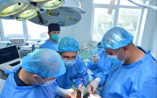 Впервые в Кошрабате проведена операция на открытом сердце