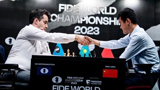 Ян Непомнящий сыграл вничью 13-партию с Дин Лиженем