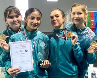 Отечественные саблистки поднялись на высшую ступень пьедестала почета в Батуми