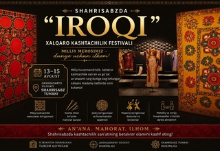 Shahrisabzda “Iroqi” xalqaro kashtachilik festivali o‘tkazilmoqda