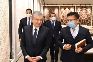 President visits an industrial enterprise in Khiva