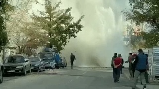 Олмаота марказида қайноқ сув фаввораси пайдо бўлди